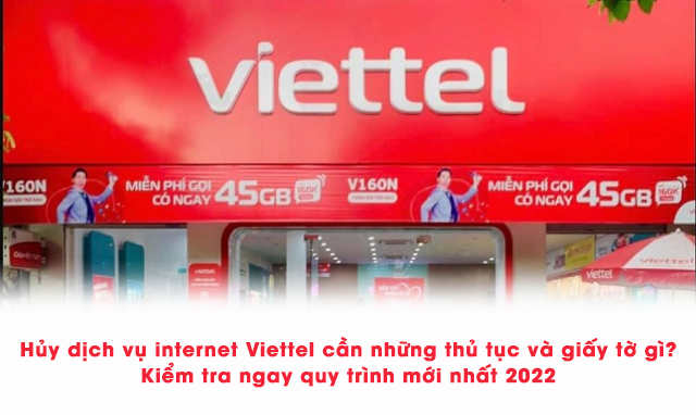 hủy dịch vụ internet Viettel